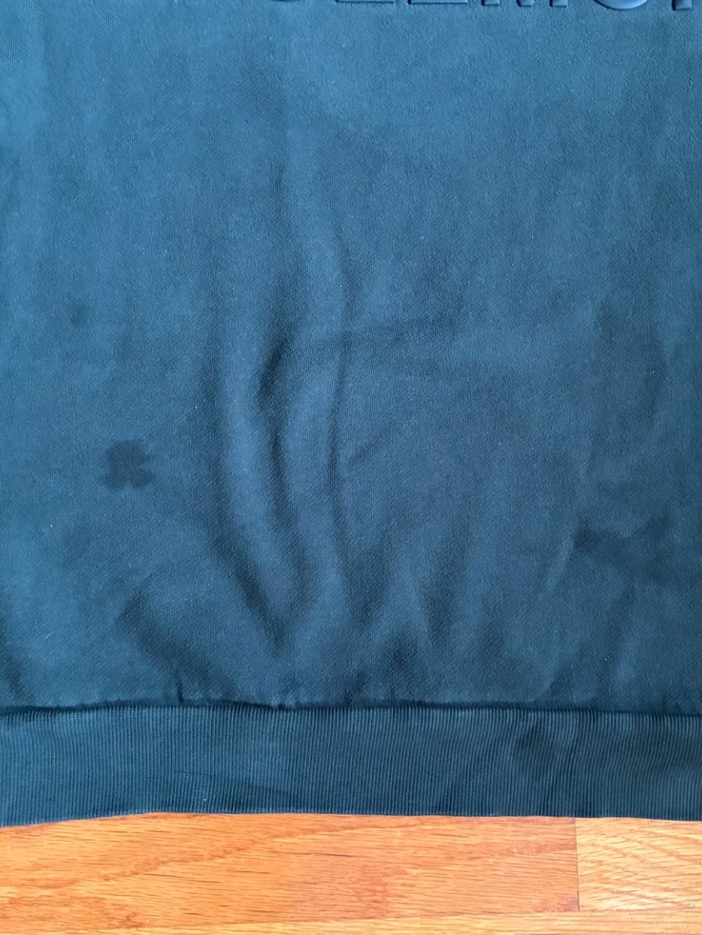 lululemon Perfectly Oversized Crew Logo Teal Sweatshirt Raised Wordmark - Picture 5 of 8